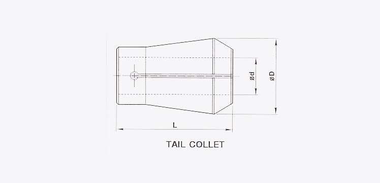 E Type Tail Collet Line Diagram